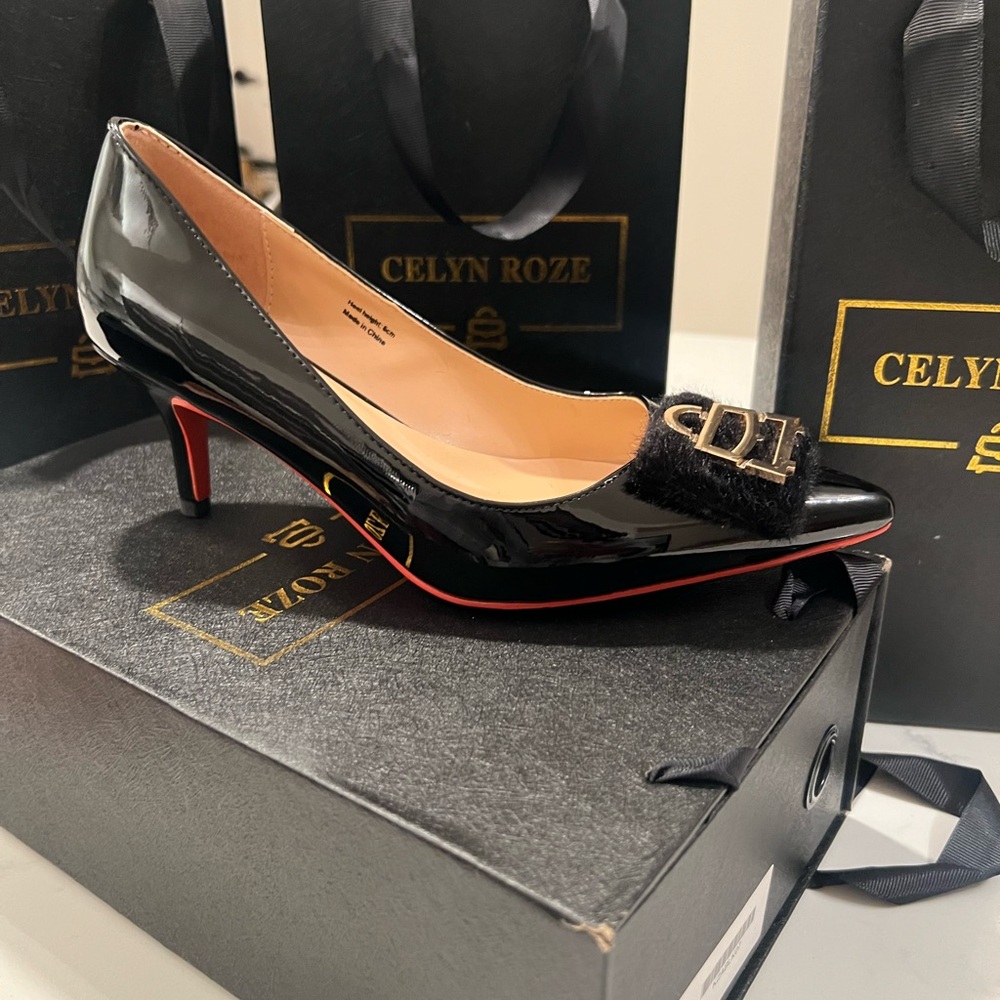 NEW CELYN ROZE mid heel pumps